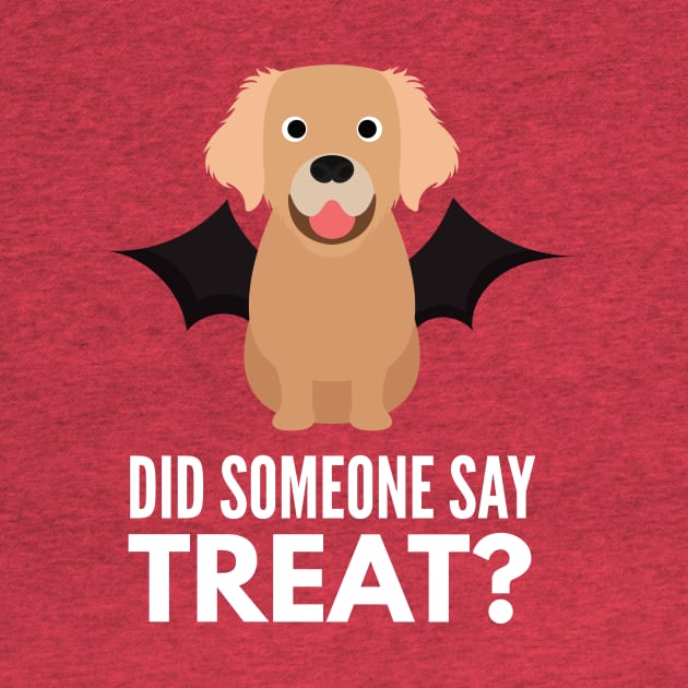 Golden Retriever Halloween Trick or Treat by DoggyStyles